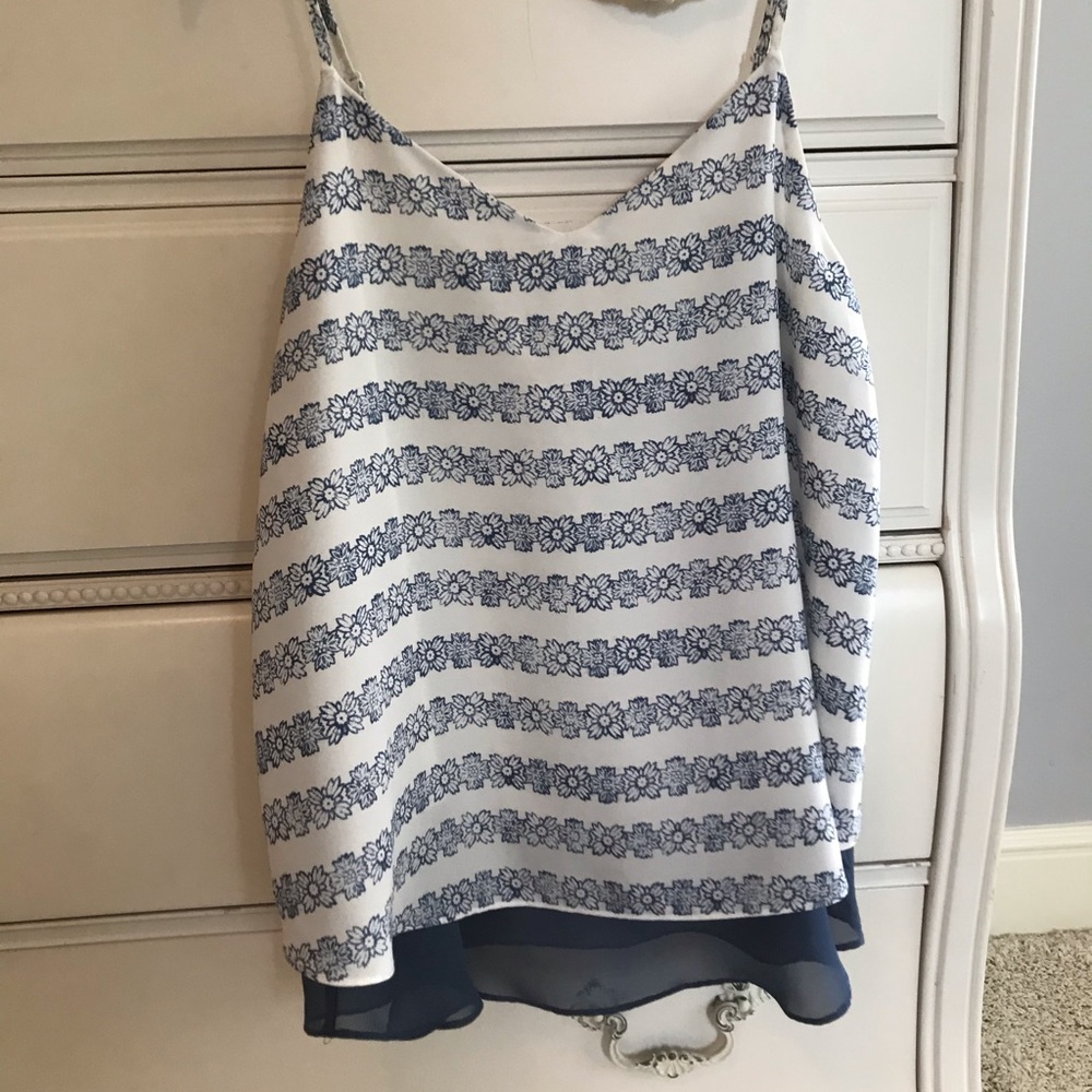 Sleeveless Floral Tank Top